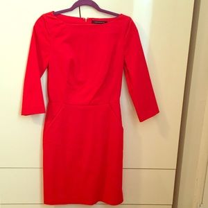 Red cocktail dress