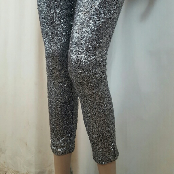 💌 New! Sexy Sequin Leggings Retail $75 NWT XS - Picture 7 of 8