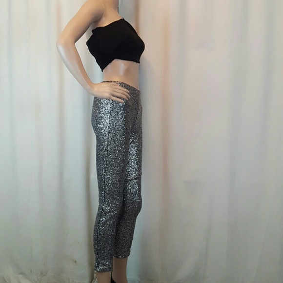 💌 New! Sexy Sequin Leggings Retail $75 NWT XS - Picture 5 of 8