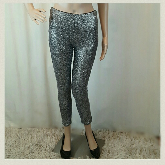 💌 New! Sexy Sequin Leggings Retail $75 NWT XS - Picture 2 of 8