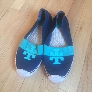 Tory Burch espadrille flats. Size 10