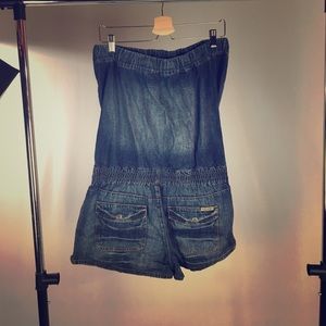 Denim romper