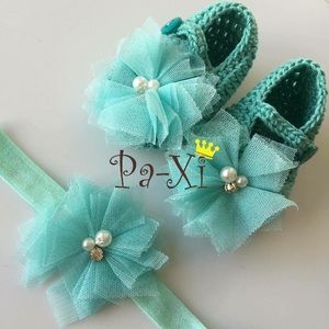 BG Knitted booties & headband