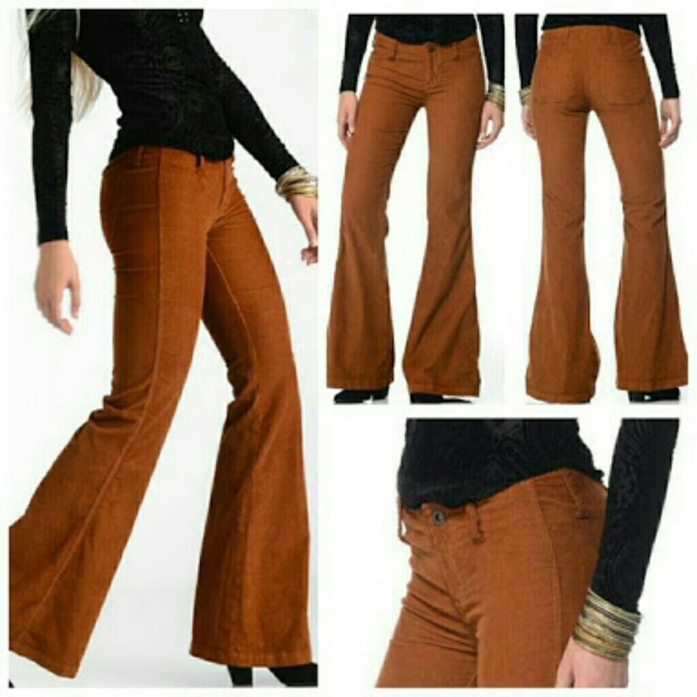 Free People jolene corduroy bell bottoms. Nwt