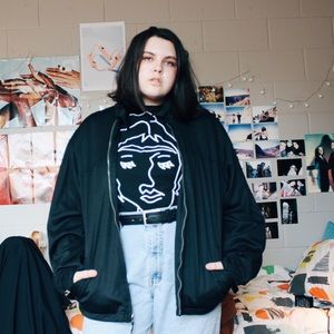 SOLD ON DEPOP Black windbreaker jacket