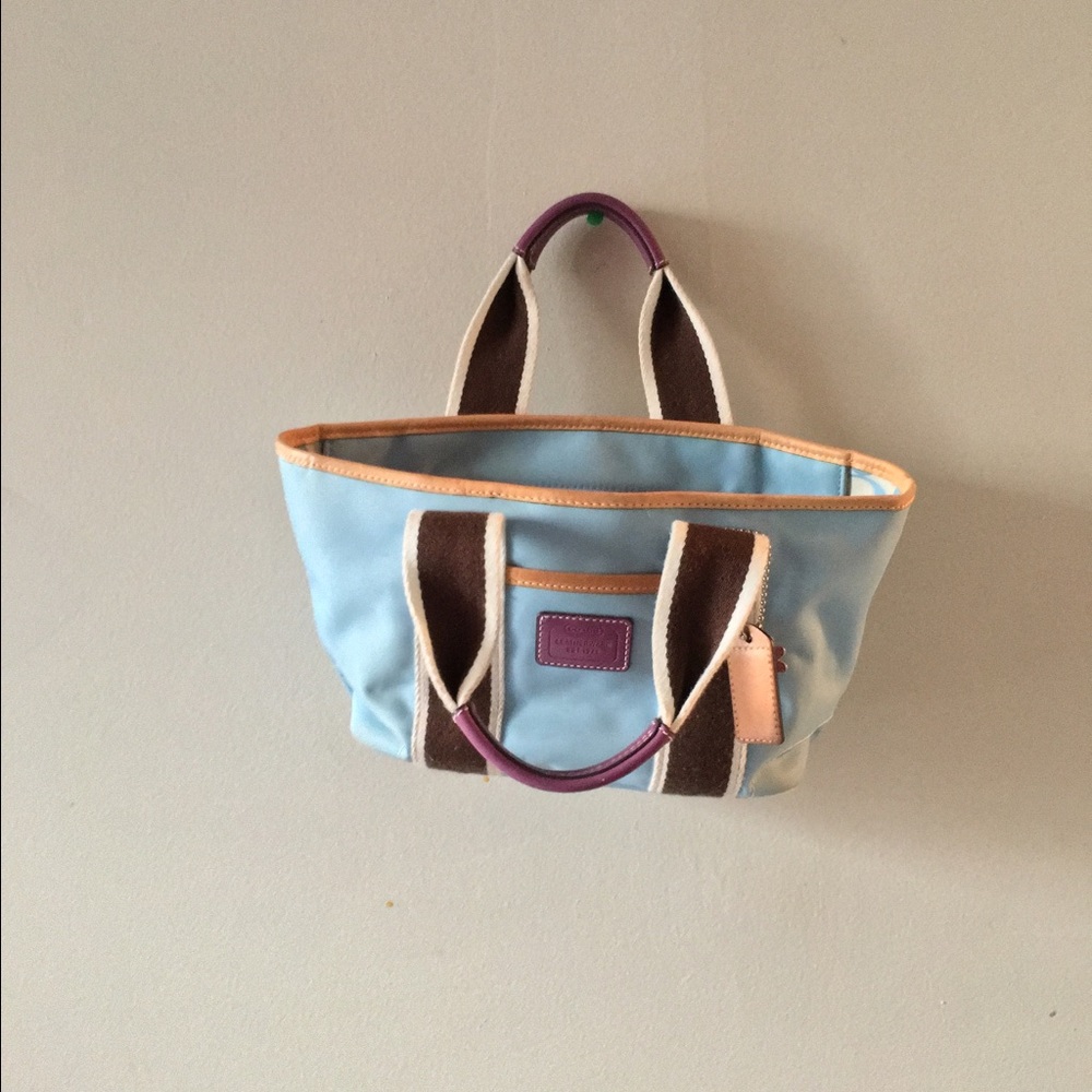 Coach Baby Blue Hand Bag