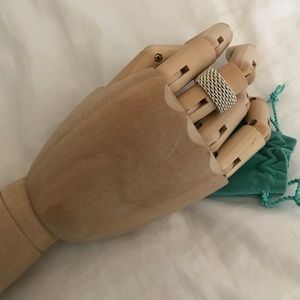 Sterling silver mesh ring