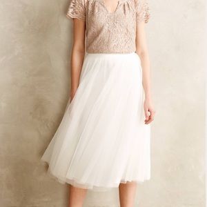 Anthropologie Bailey 44 Tulle Midi Skirt