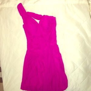 Sexy hot pink dress