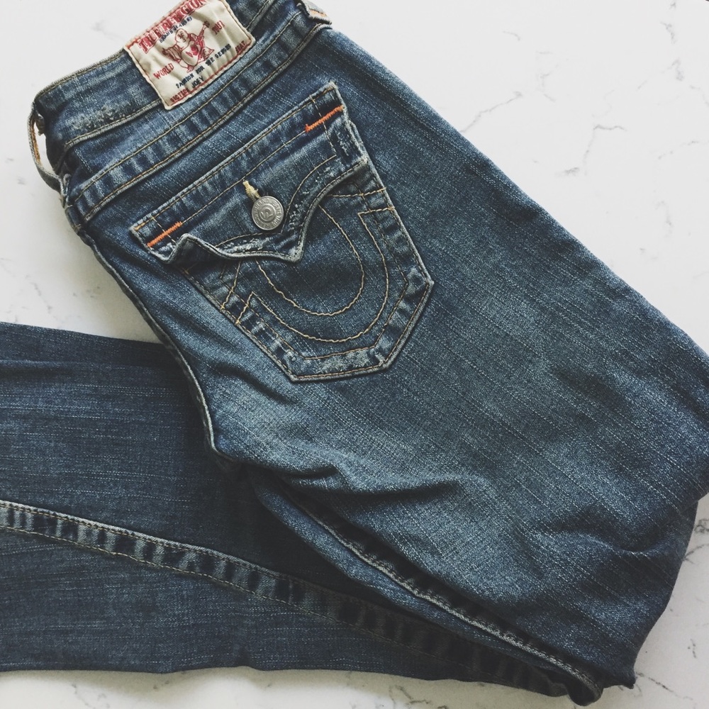 True Religion Lightly Distressed Jeans - Size 24