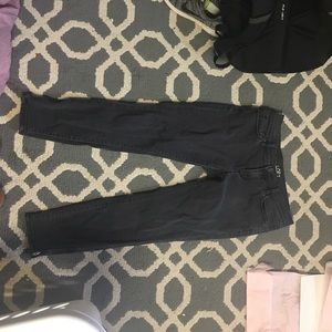 Loft charcoal modern skinny ankle jeans