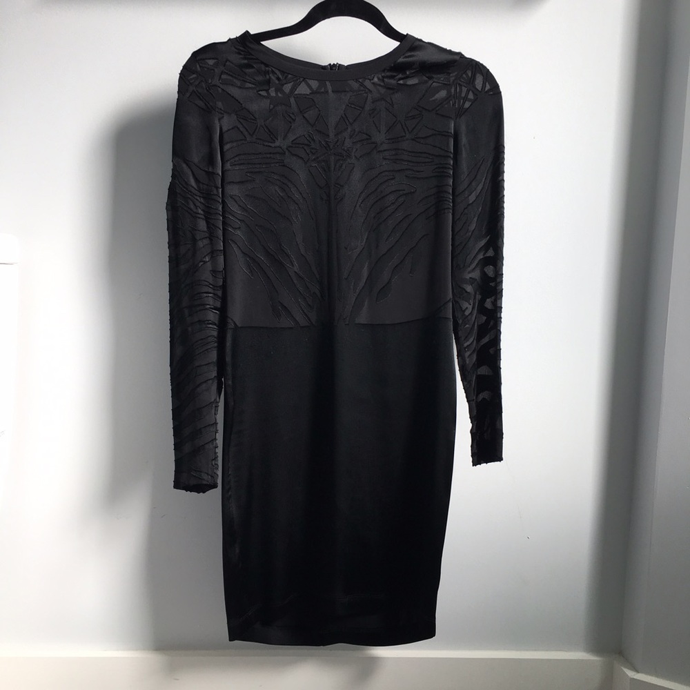 IRO sheer sexy little black dress