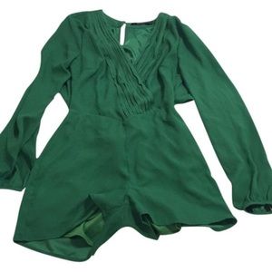 Green romper.