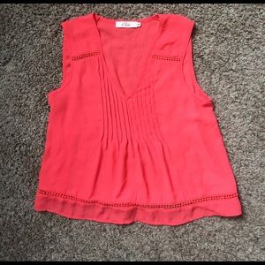 Coral/orange crop top. Size M