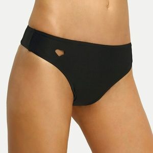 Heart cutout bikini bottom