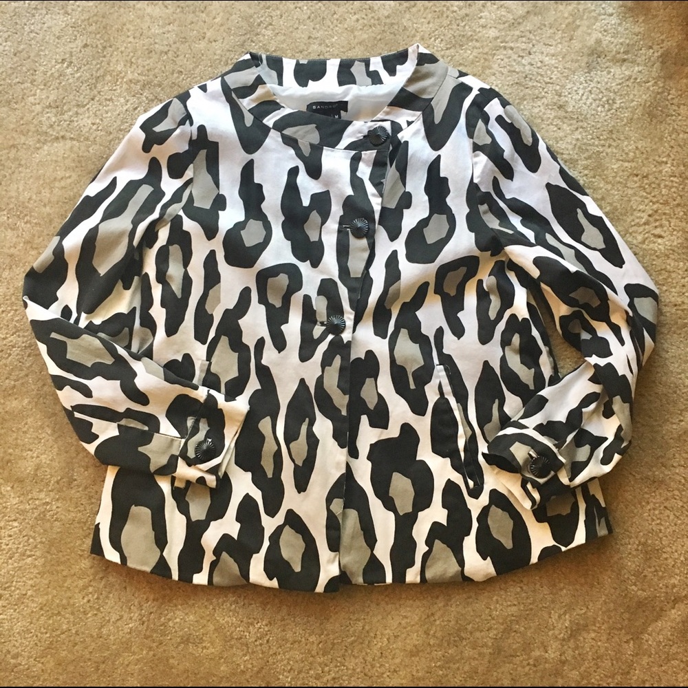 Sandro Animal Print Blazer Size Medium