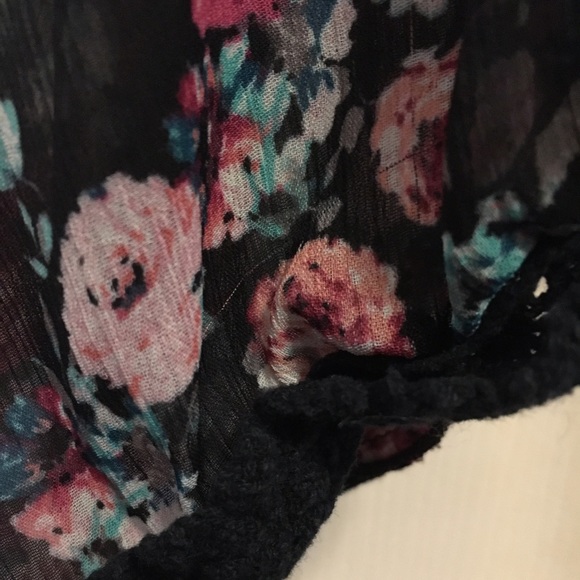 Loose fit Floral Sheer Cardigan - Picture 3 of 4