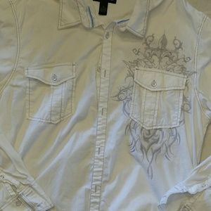 Men's INC 100% cotton button down shirt