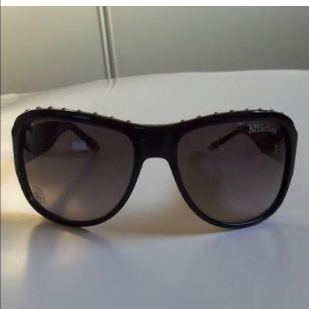 Affliction Raven Black and Silver Sunglasses