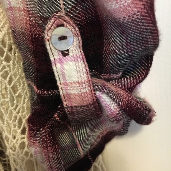 Plaid and lace cardigan - Picture 4 of 4