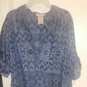 Women's denim shirt dress