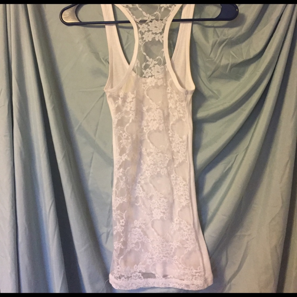 Lace back tank