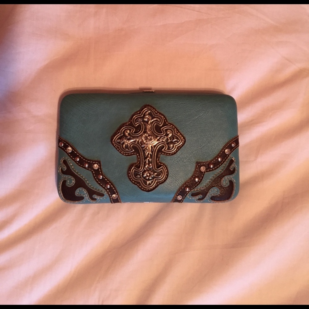 Blue Western Wallet