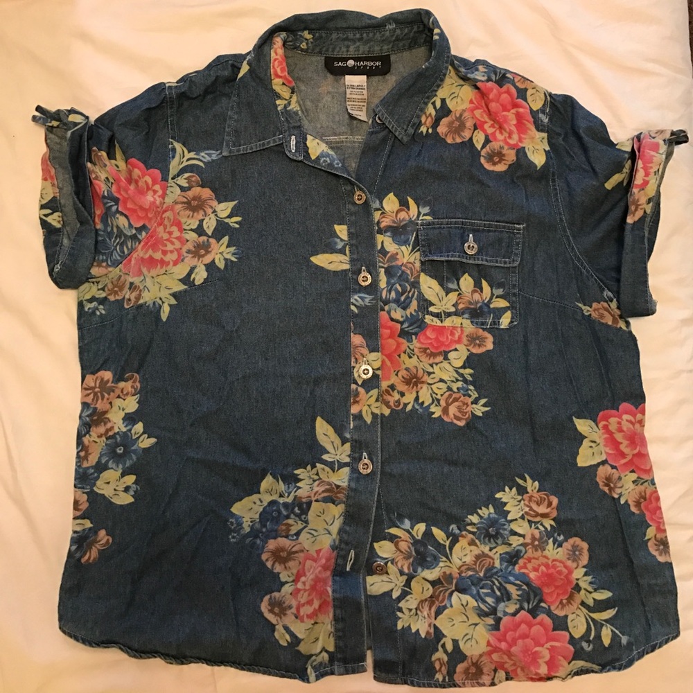 Fun oversized button up!