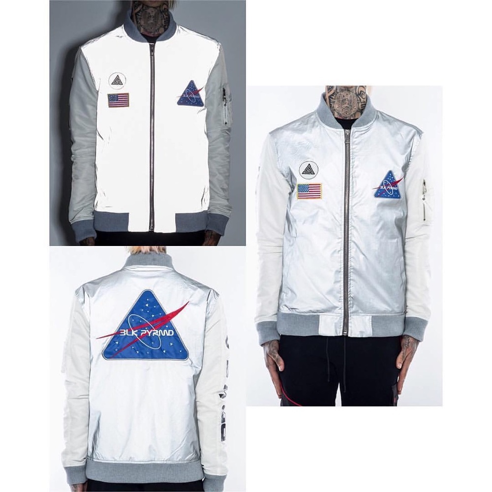 Black Pyramid Reflective Bomber (Chris Brown)