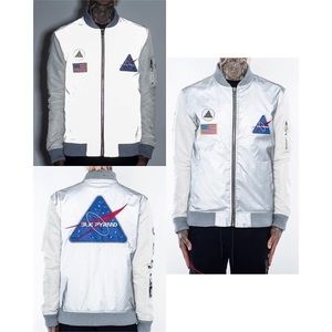 Black Pyramid Reflective Bomber (Chris Brown)