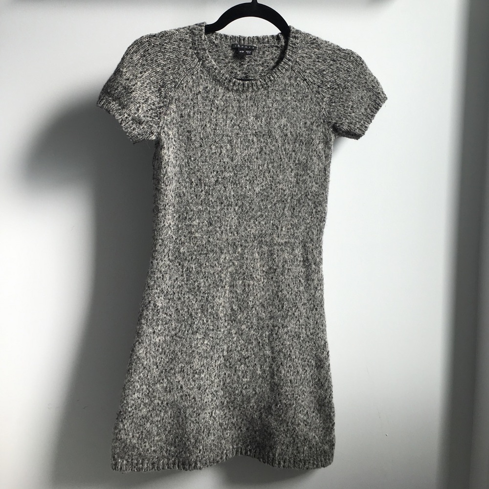 Theory Merino Wool Blend Sweater Mini Dress