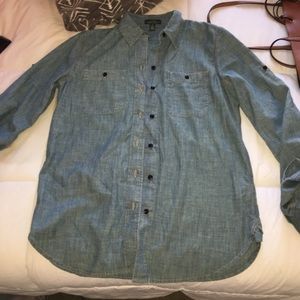Linen button down