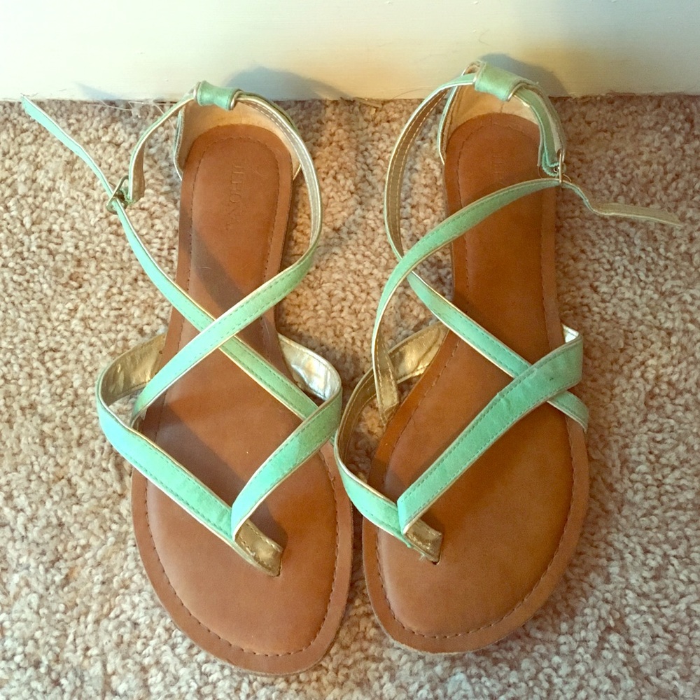 Mint straps sandals