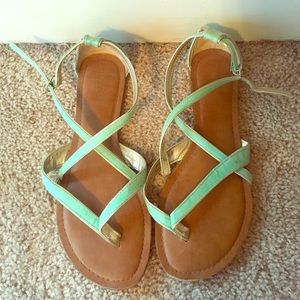 Mint straps sandals