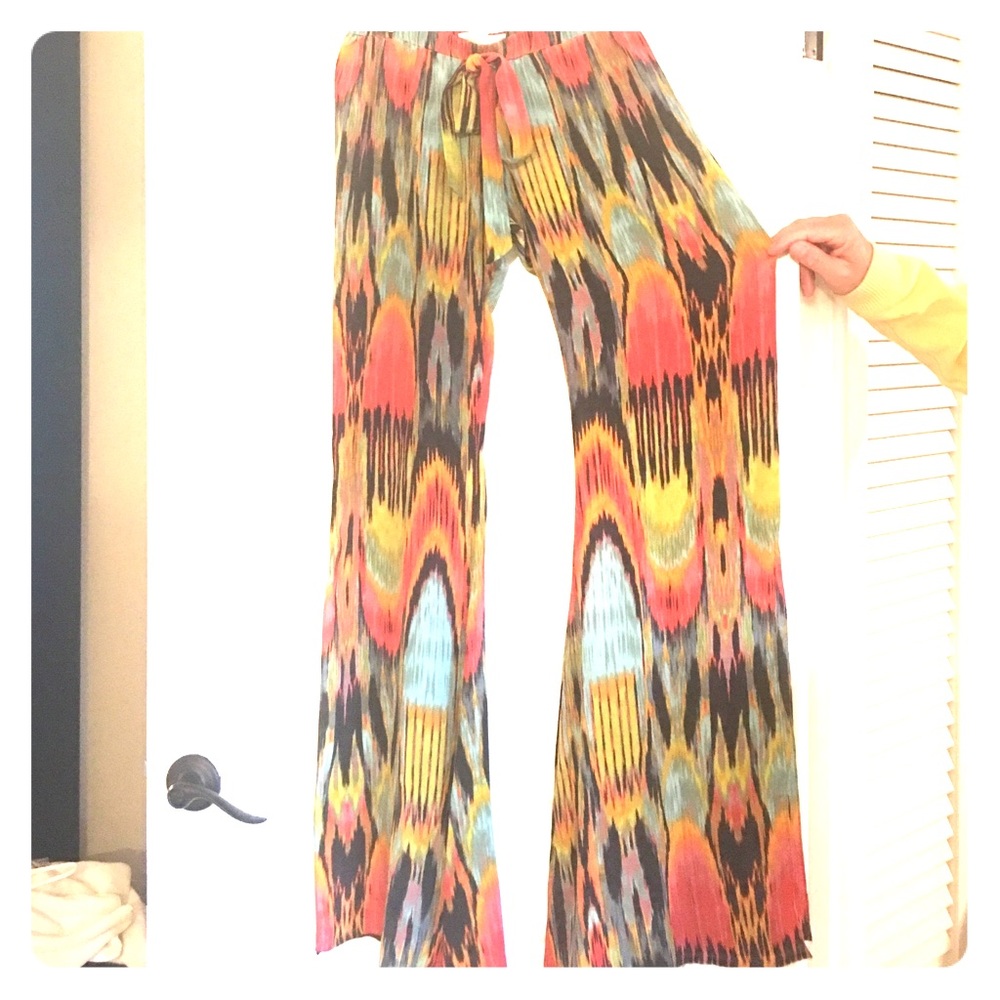 Alexis Wide Leg 100% Silk Pants!!