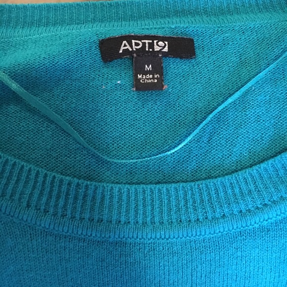 Teal and Gray sweater - Picture 2 of 4