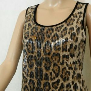 Forever 21 "Leapin' Leopard!" Sequined Tank