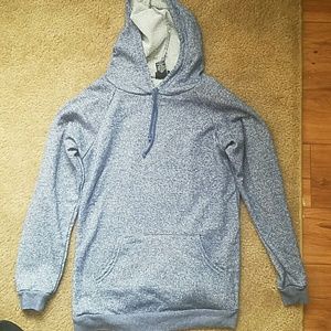 Blue pullover hoodie