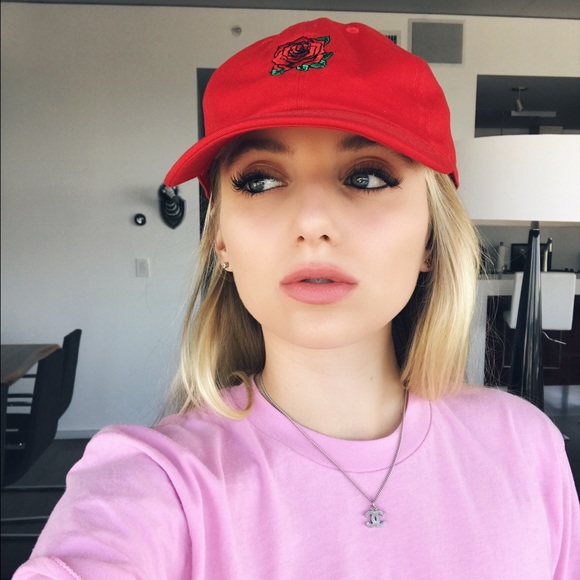 • rose red dad hat • - Picture 3 of 4