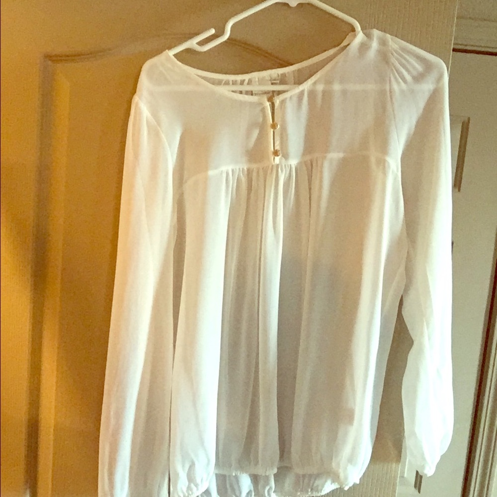 Shear J crew top. Size M.