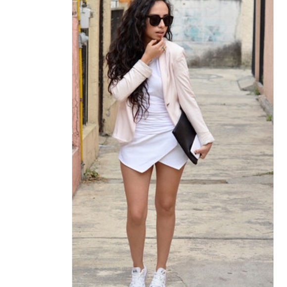 ❗️CLEARANCE White Asymmetrical Skort - Picture 6 of 6