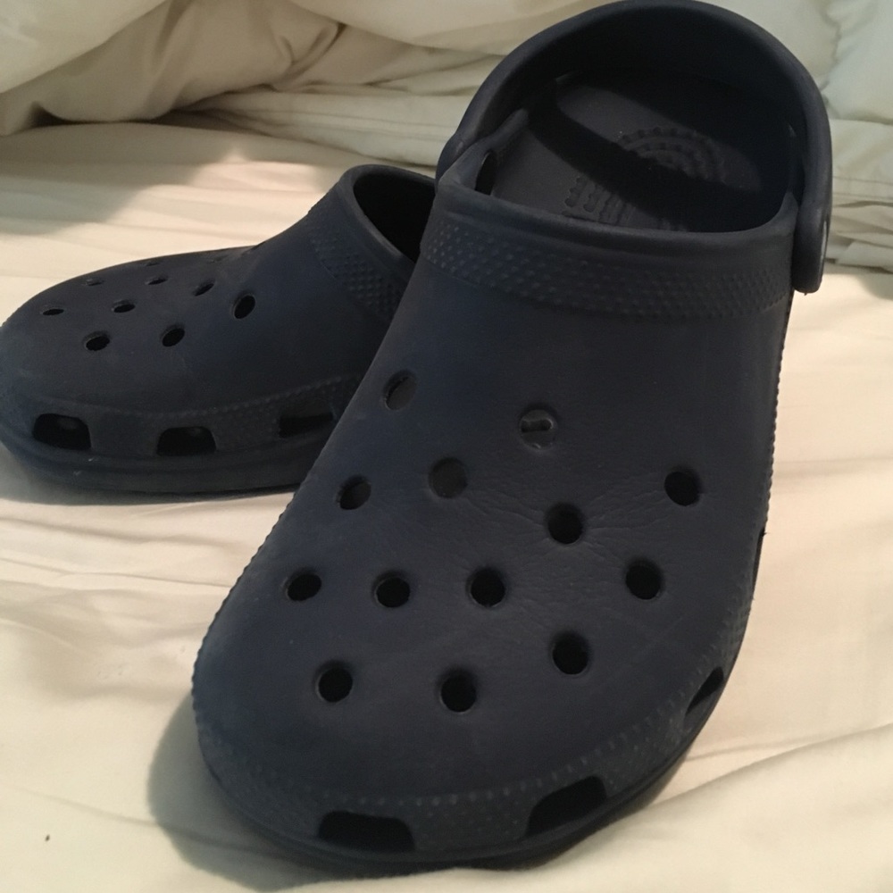 Navy Blue Crocs