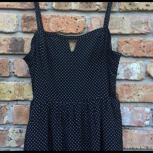 Black and white polka dot dress