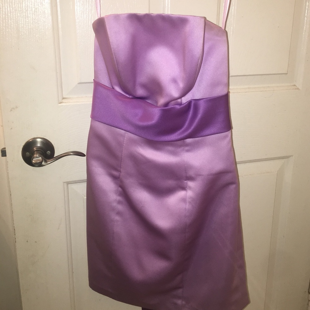 Purple mini dress