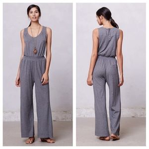 Anthropologie • Gray wideleg jump suit