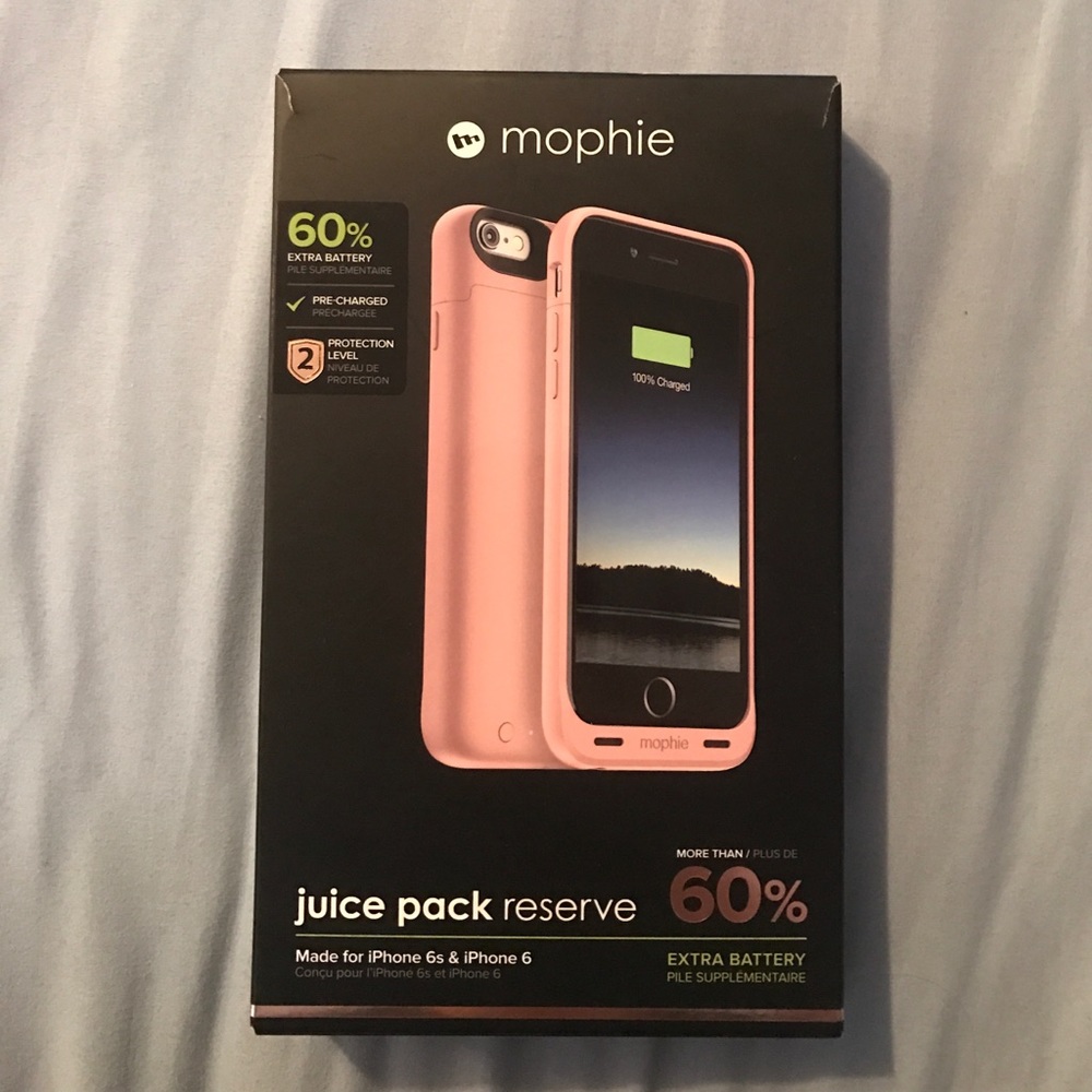 Mophie Juice Pack Reserve Pink iphone 6/S Case