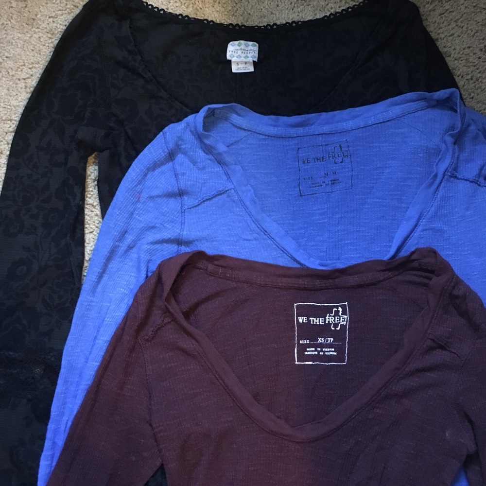 Three free people/ we the free shirts