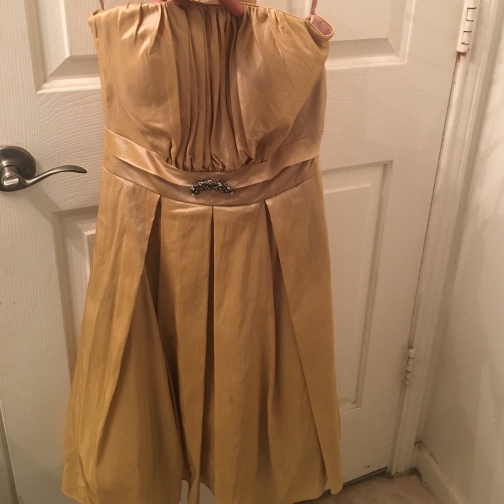 Gold dress