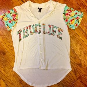 Thug Life "baseball" tee