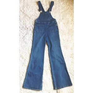 FREE PEOPLE high rise overalls